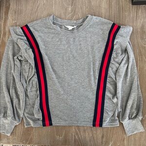 BB Dakota Jersey Knit Ruffled Shirt